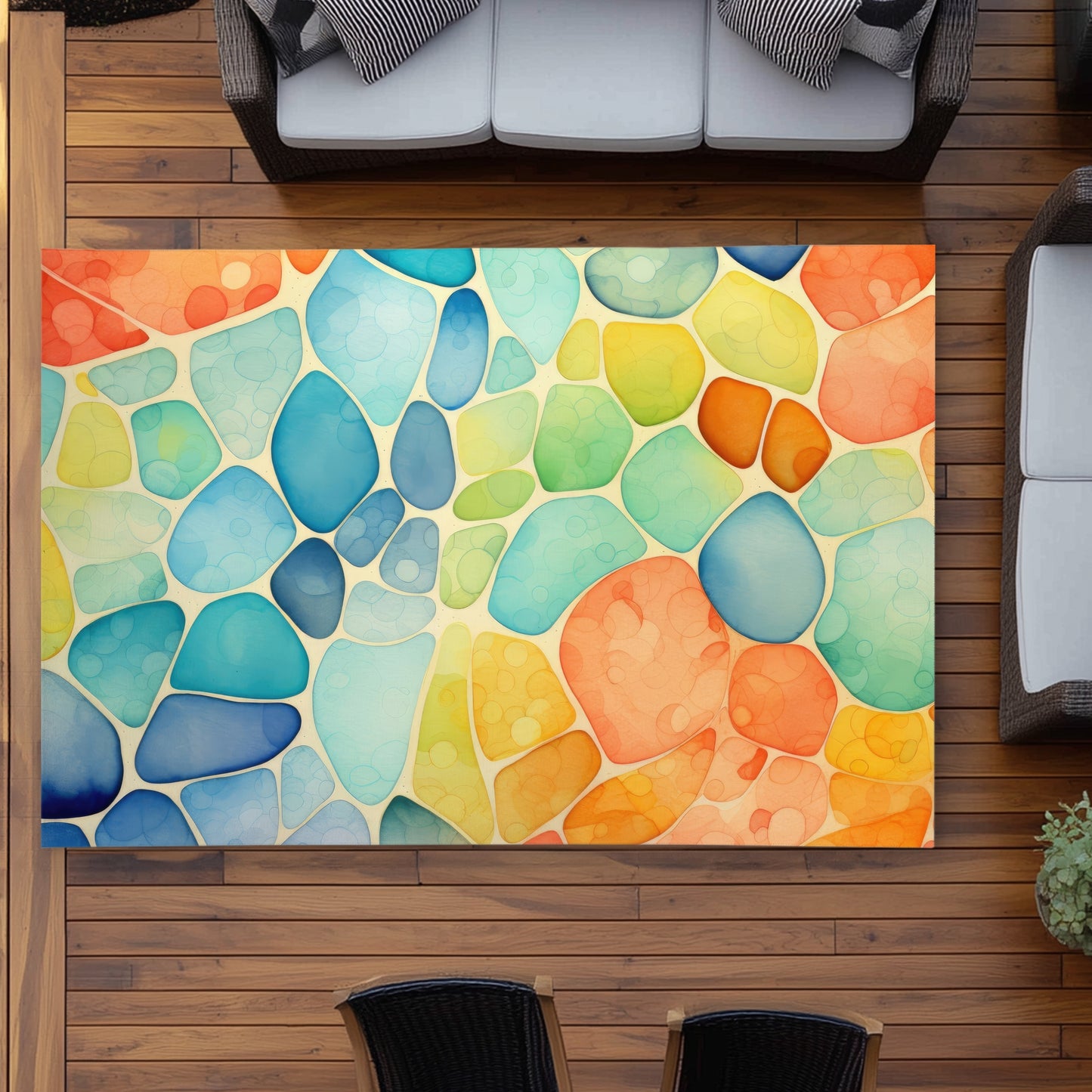 Tapis d'extérieur Blobs | Décoration élégante pour les terrasses