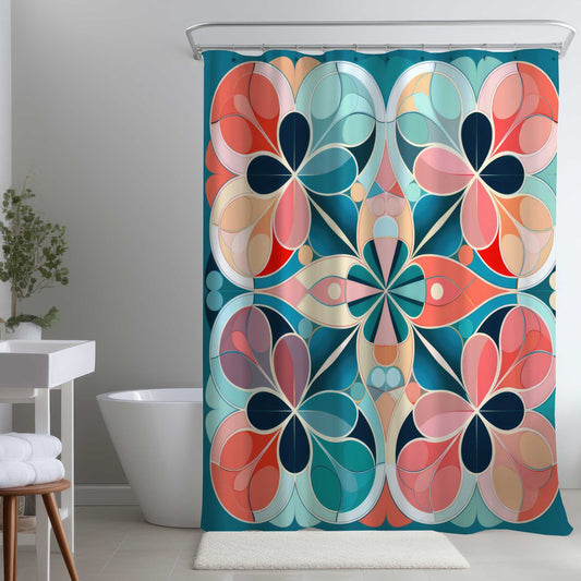 Rideau de douche Mandala | Accessoire de décoration d'intérieur élégant