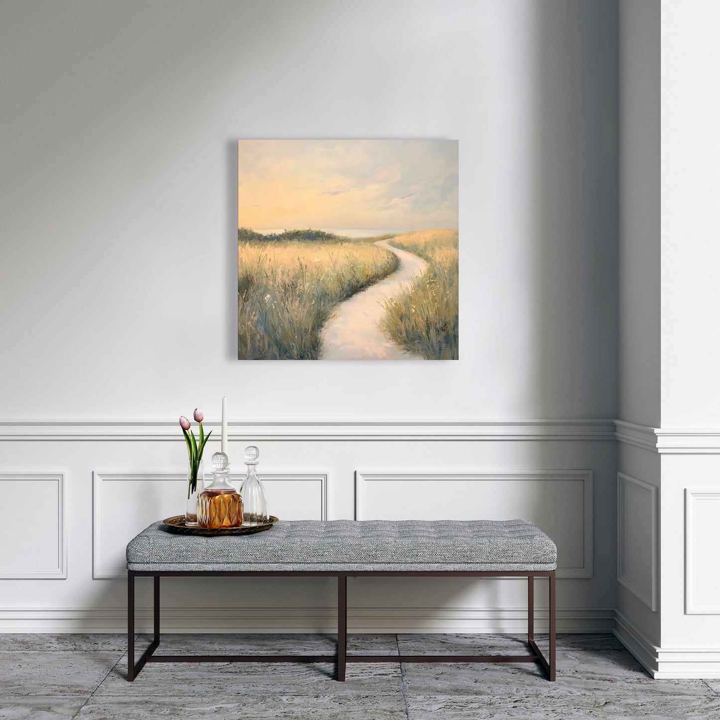 Soft breeze - Green Canvas for Elegant Home Decor | Buy Now