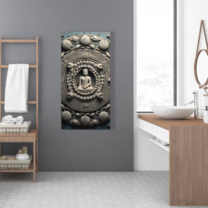 Spiritual Peace - White Canvas Home Decor | Tranquil Art