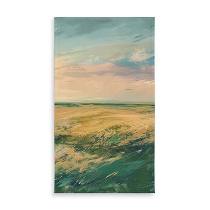 Evening in the Field Green Indoor Outdoor Tablecloth | Decor