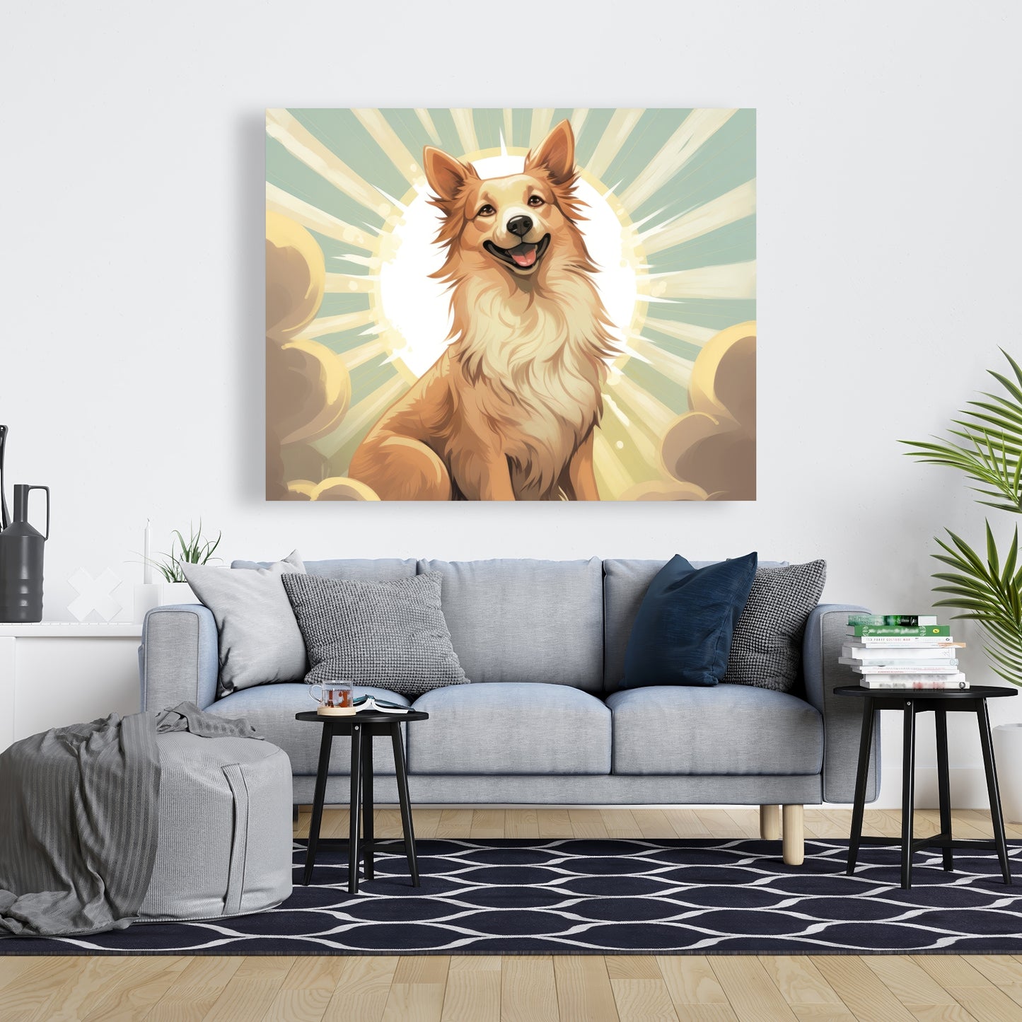 Who's a good boy - 32"x32" Canvas