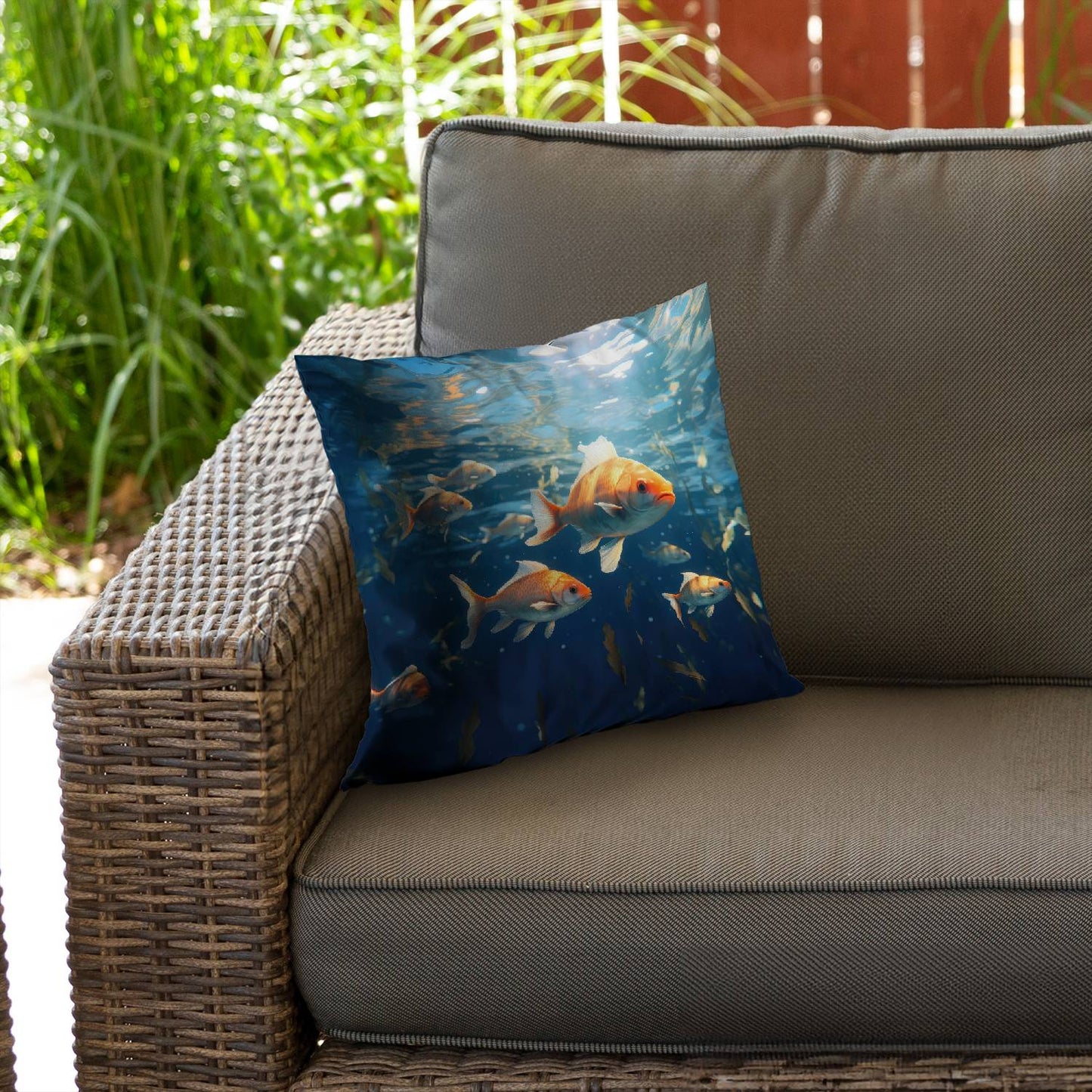 Free flow - Throw pillow - Print on demand