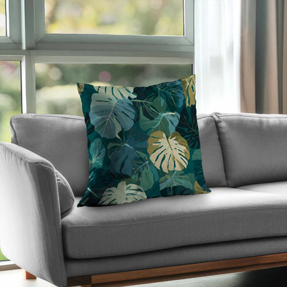 Tropical Leaf Veil Throw Pillow - Stylish Home Decor Accent