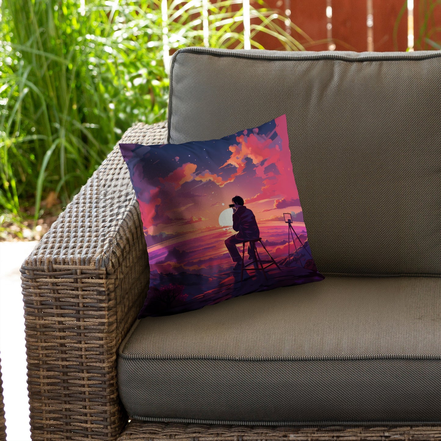 The observer - Throw Pillow