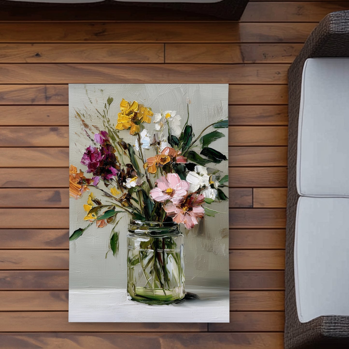 Still Life White Outdoor Area Rug | Stylish Home Decor