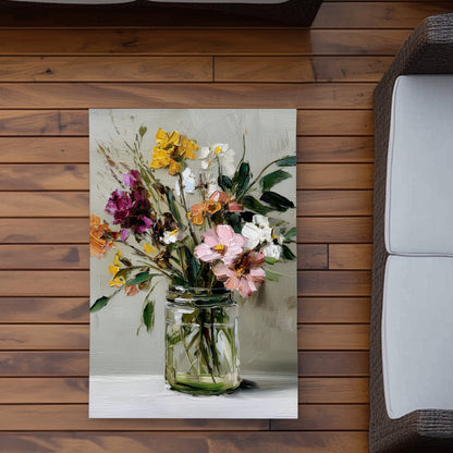 Still Life White Outdoor Area Rug | Stylish Home Decor