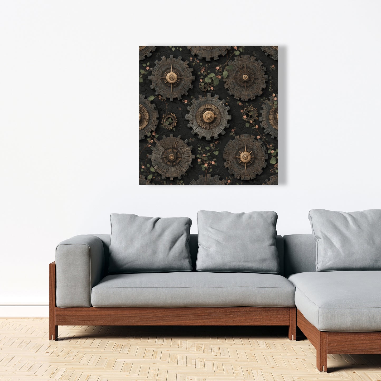 Cog pattern - 24"x24" Canvas