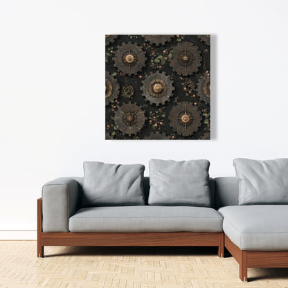 Cog pattern - 24"x24" Canvas