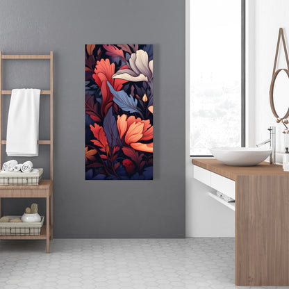 Blooming Uninterrupted - Gray Canvas for Home Decor