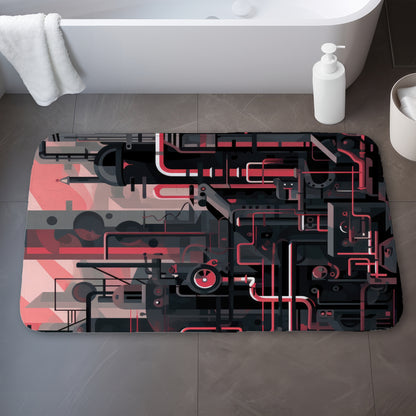 Industrial empire - 17"x24" Bath mat