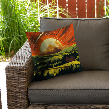 Last Days Orange Poly Twill Throw Pillow Insert for Home Decor