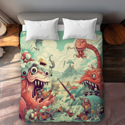 Day of Reckoning Pink Duvet Cover | Stylish Home Decor