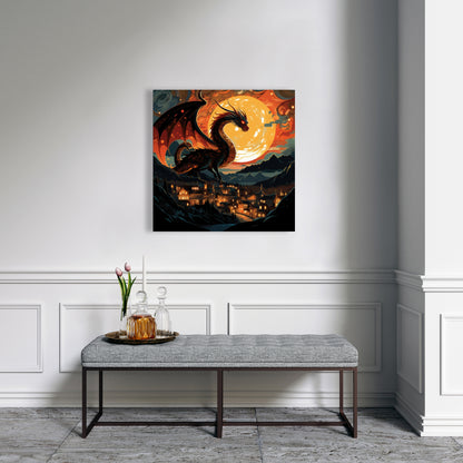 Imminent destruction - 32"x32" Canvas