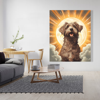 Pupper - Orange Canvas Art for Stylish Home Decor