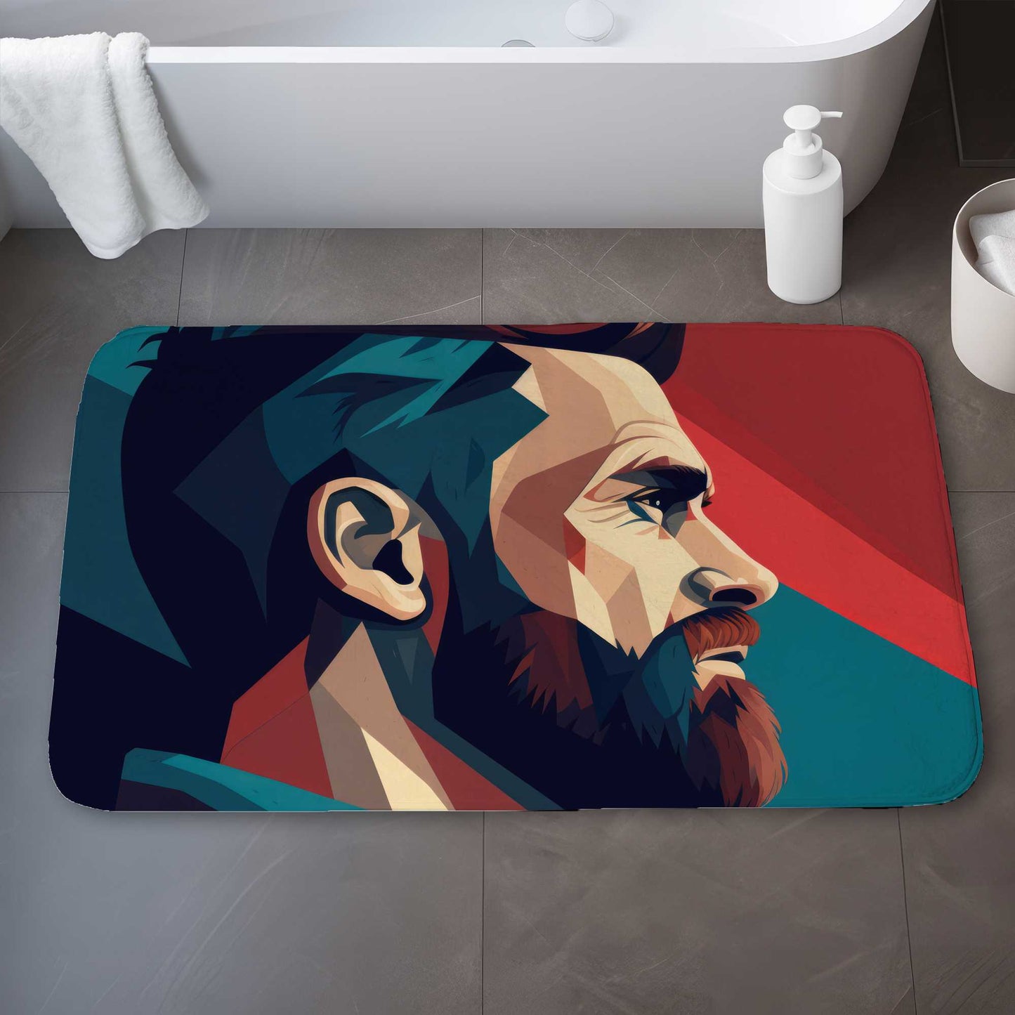 Courageous Turquoise Bath Mat | Stylish Home Decor Accent