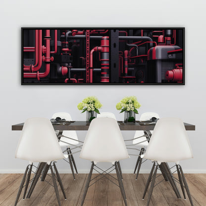 Machinery - 36"x36" Framed canvas