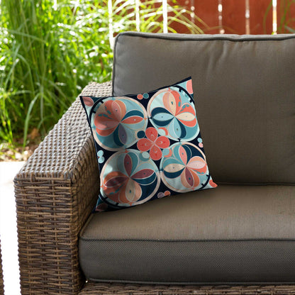 Pastel Mandala Poly Twill Throw Pillow | Home Decor Accent