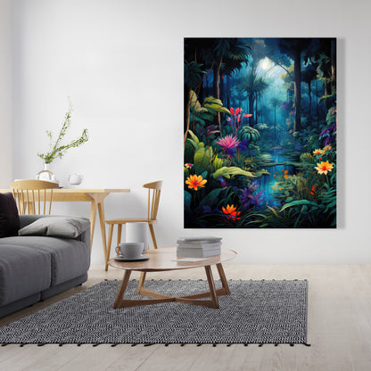 The Beauty of Nature - Black Canvas Home Decor Art Print