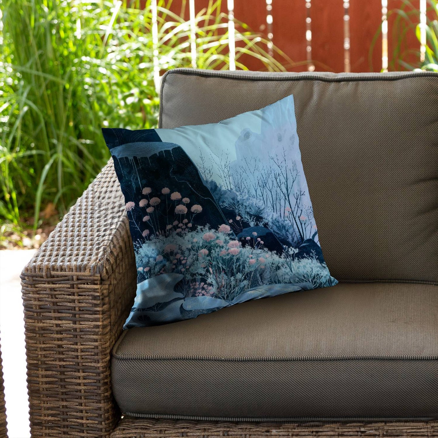 Annual freeze - Throw pillow - Print on demand