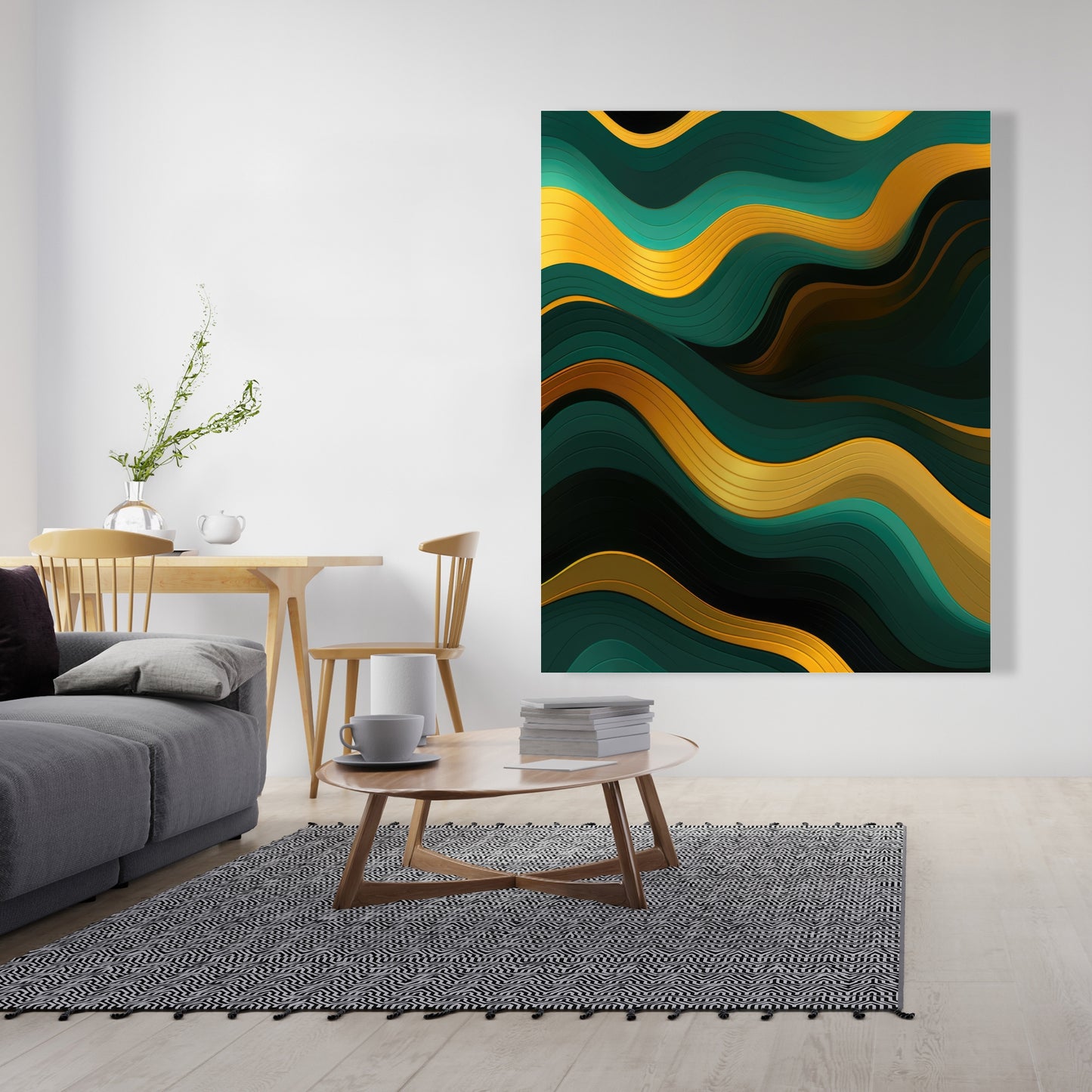 Golden harmony - 32"x32" Canvas