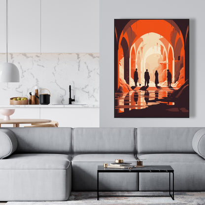 Faith Restored Beige Framed Canvas | Elegant Home Decor