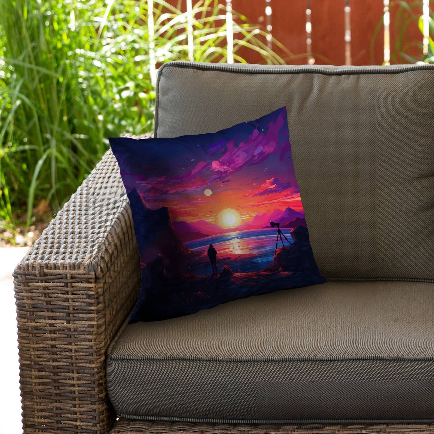 Solitude - Throw pillow - Print on demand