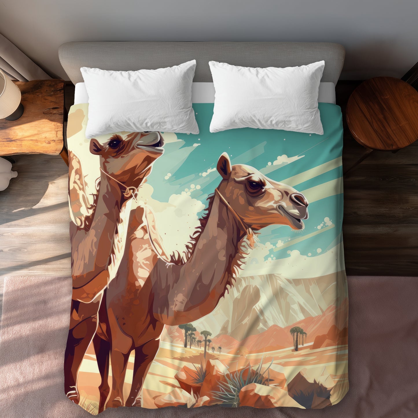 Two Camels Duvet Cover - Stylish Home Decor Bedding