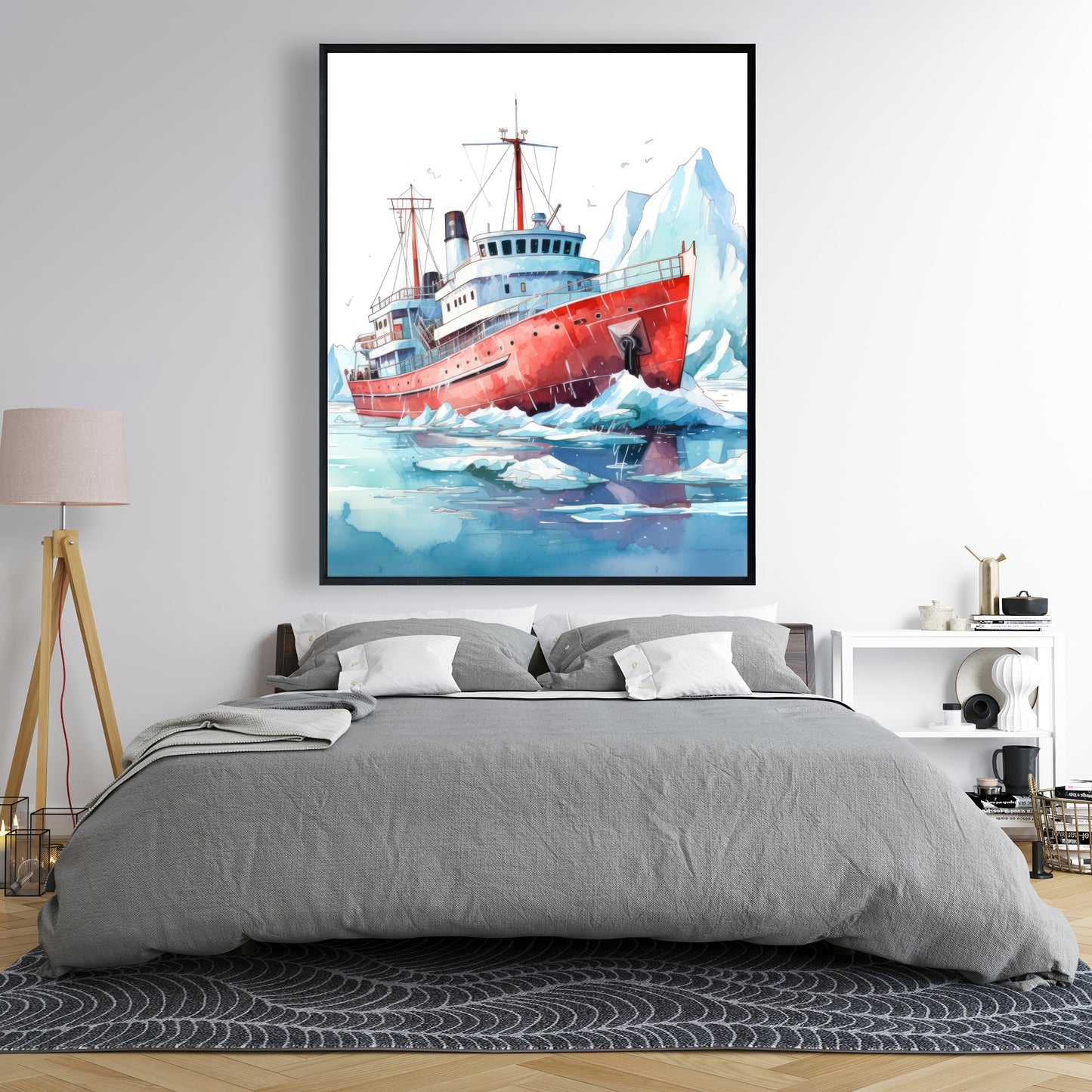 Breaking the ice - 36"x36" Framed canvas