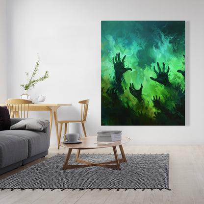 Hands of despair - 32"x32" Canvas