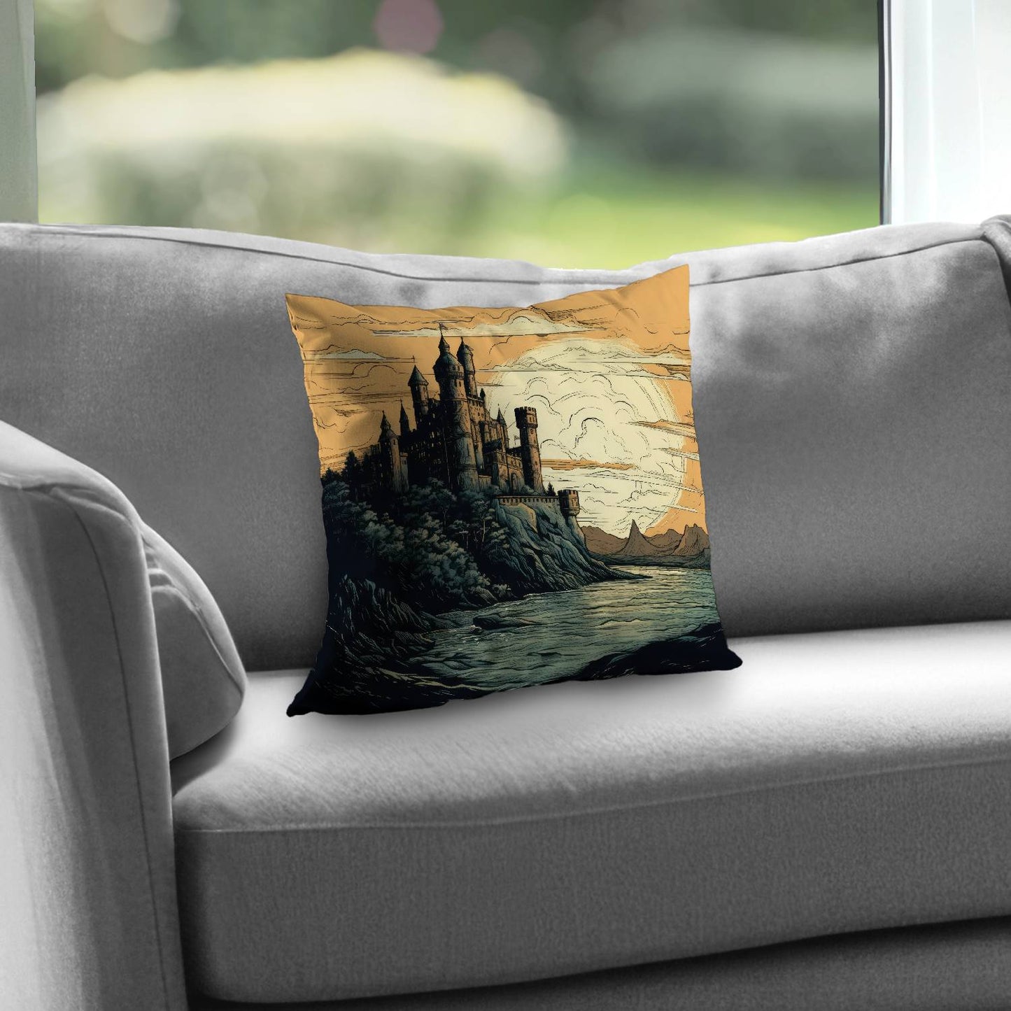 Once upon a time - Throw pillow - Print on demand