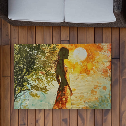 Peaceful Sun Outdoor Area Rug | Stylish Home Decor Solution