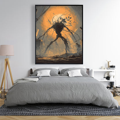 Final warning - 24"x24" Framed canvas