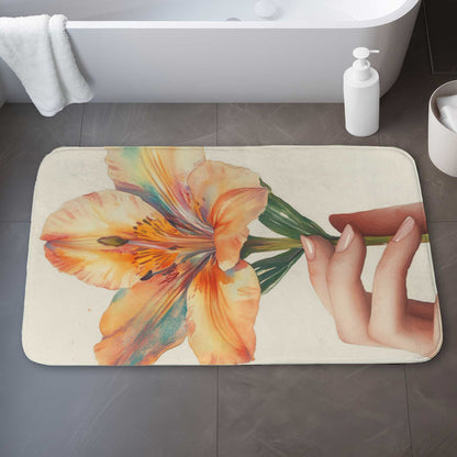 Ahold Green Bath Mat - Stylish Home Decor for Your Bathroom