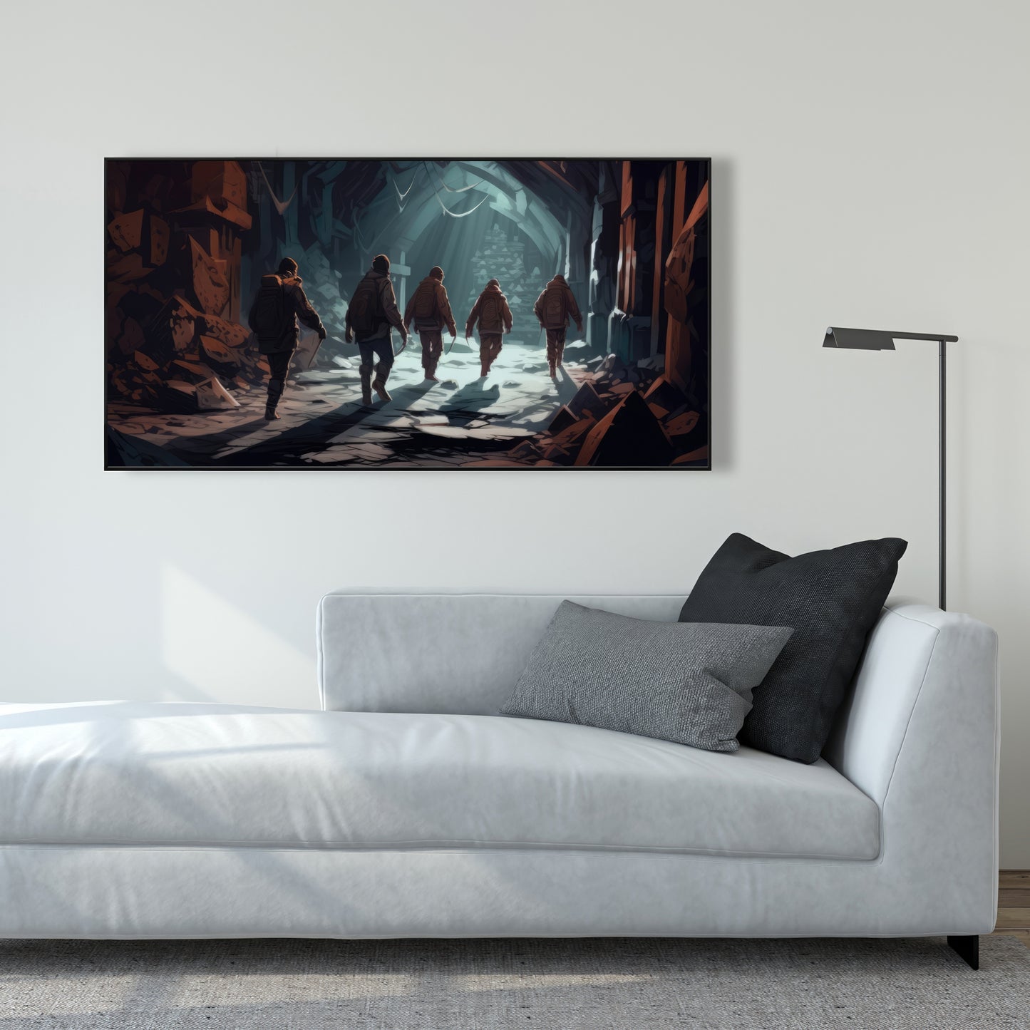The catacombs - 36"x36" Framed canvas