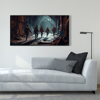 The catacombs - 36"x36" Framed canvas