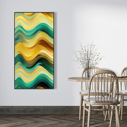 Rich by design - Orange Framed Canvas for Home Decor