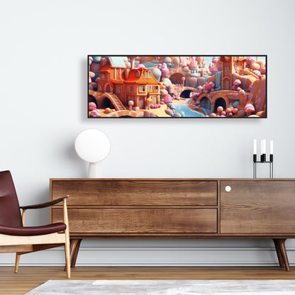 Sweet kingdom - 36"x36" Framed canvas