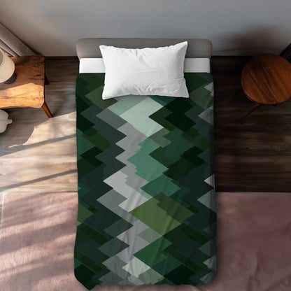 Housse de couette Evergreen Peaks | Linge de lit élégant pour la maison