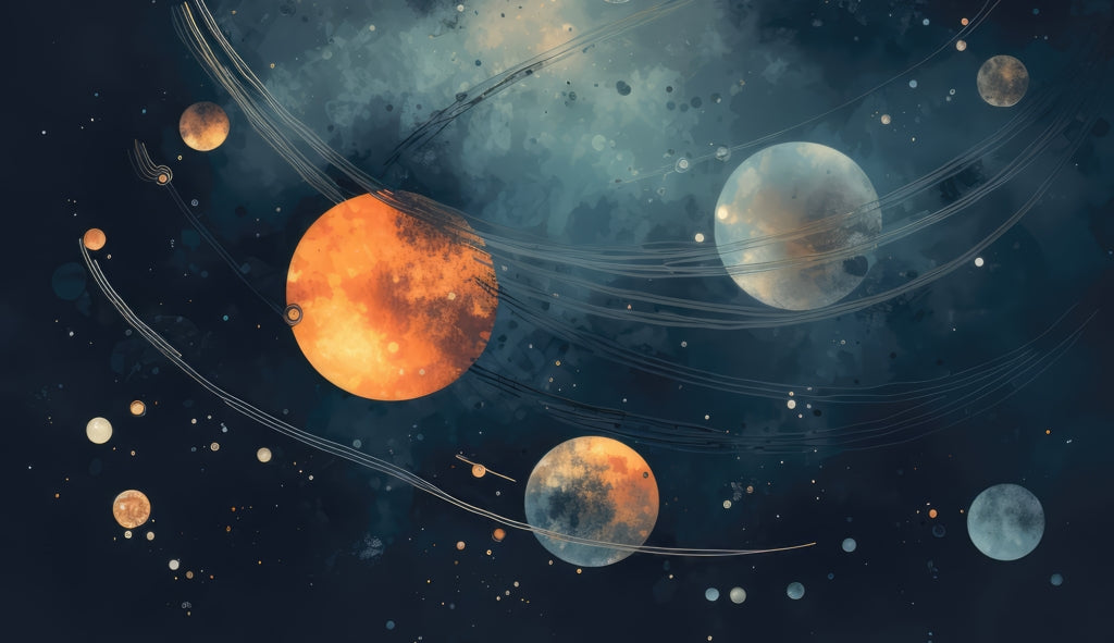 Deep Exploration Blue Indoor Outdoor Tablecloth