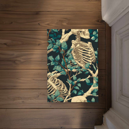 Sticks and Skulls Door Mat - Indoor Outdoor Home Decor