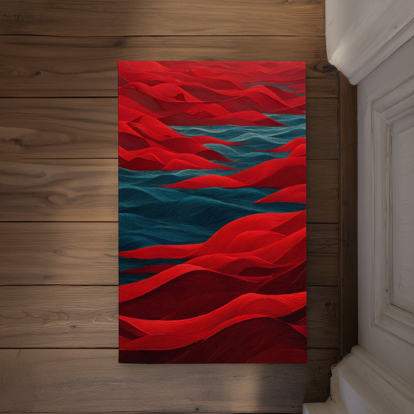 Red Sea Indoor Outdoor Door Mat - Stylish Home Decor Accent