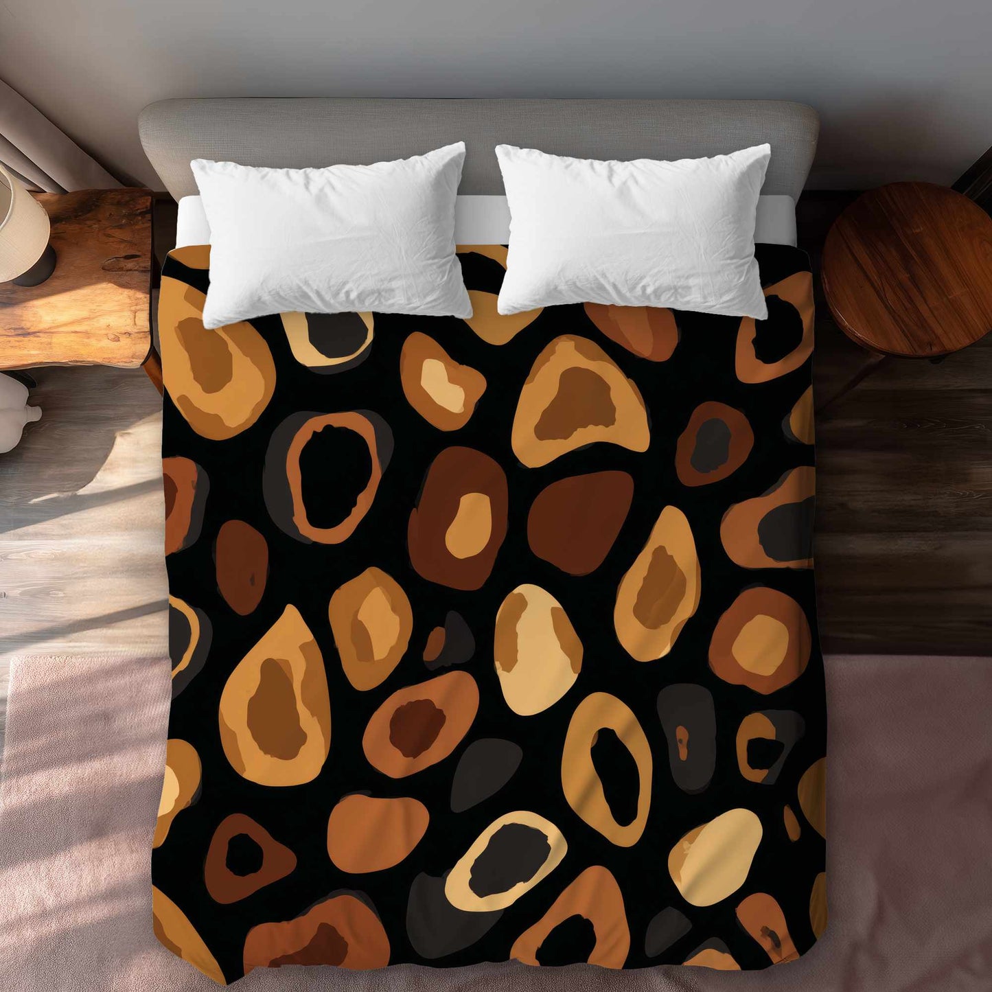 Housse de couette à motifs naturels | Linge de lit élégant pour la maison