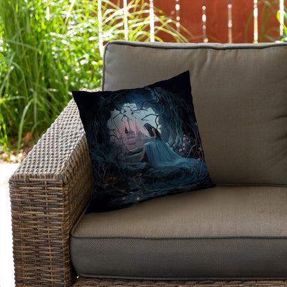 Morose cave - Throw Pillow
