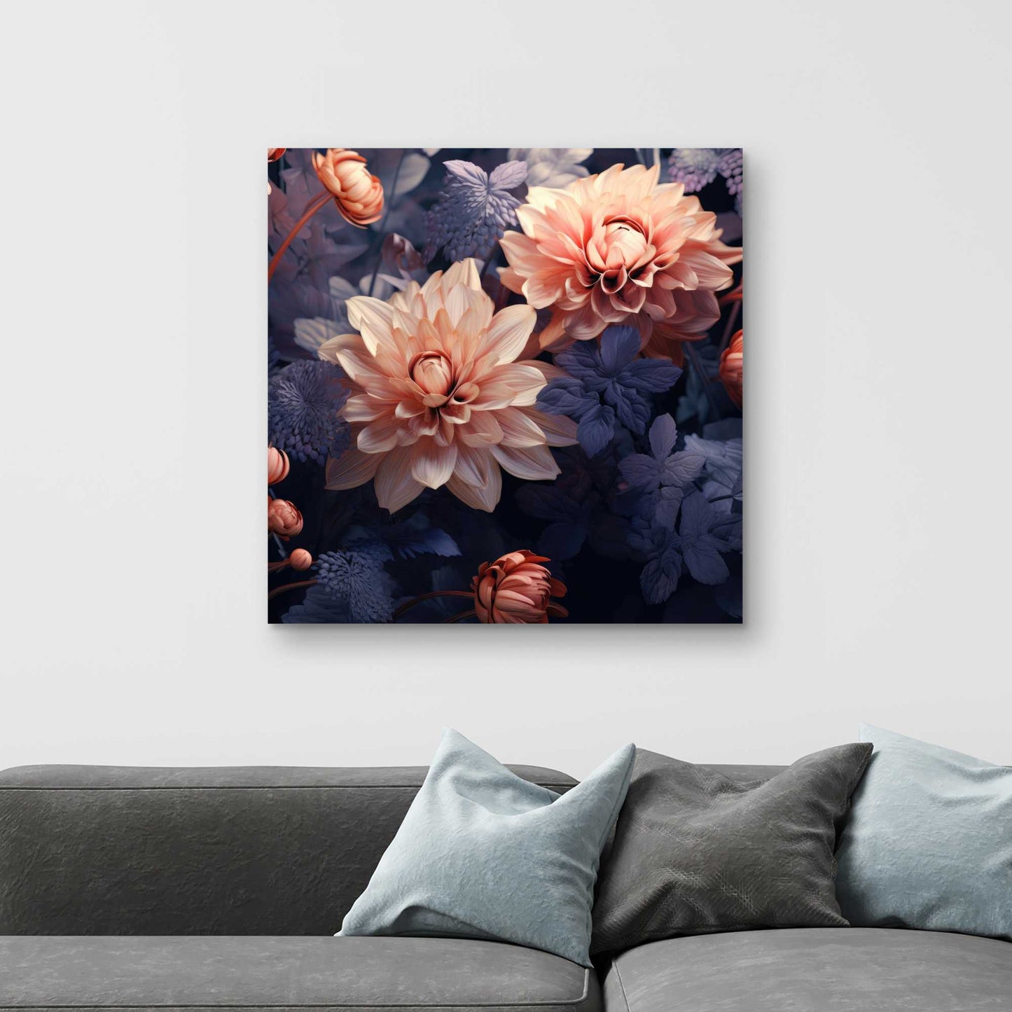 Pink and Purple Coral Canvas | Home Decor Accent Art