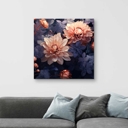 Pink and Purple Coral Canvas | Home Decor Accent Art