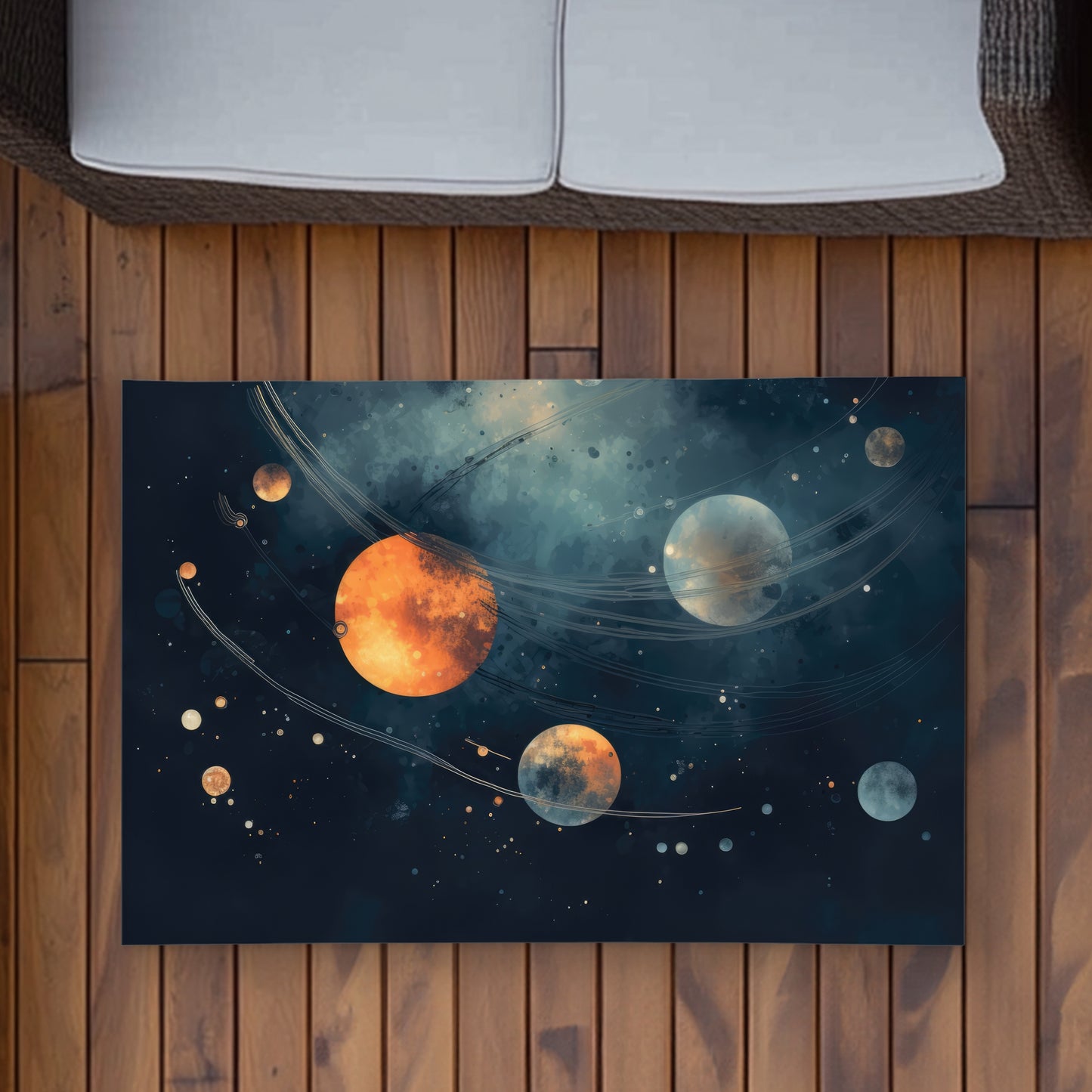 Tapis d'extérieur « Exploration profonde » | Décoration d'intérieur élégante