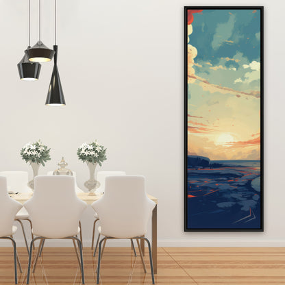 Finally Light - Orange Framed Canvas for Home Decor