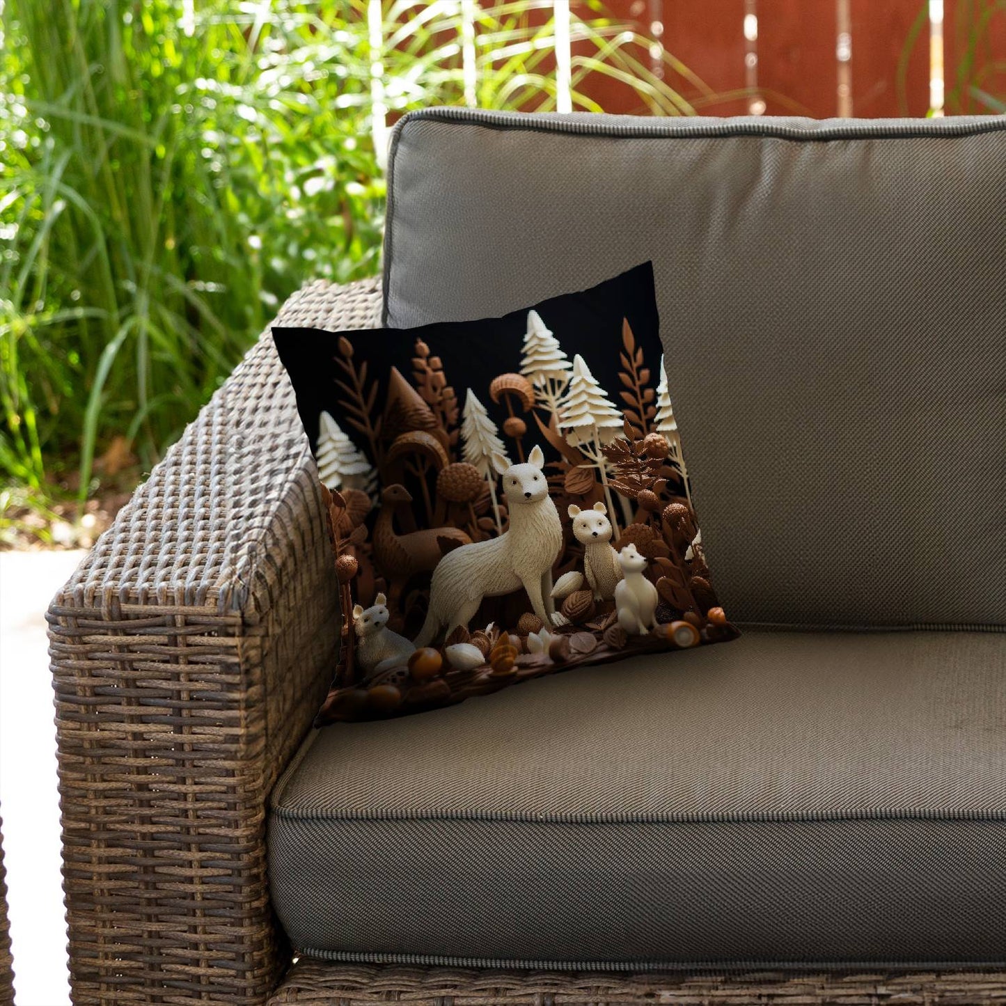 Cacao forest - Throw pillow - Print on demand