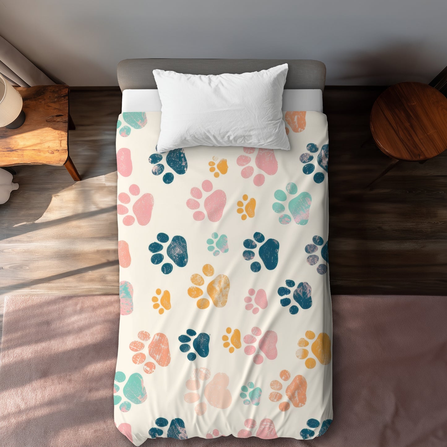 Housse de couette Patounes Adorables | Linge de lit douillet pour la maison